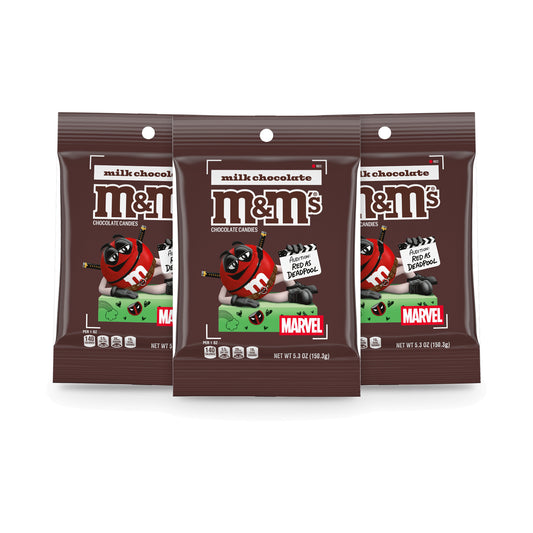 M&M's Limited Edition Marvel Milk Chocolate Peg Bag 5.3oz 3-Pack