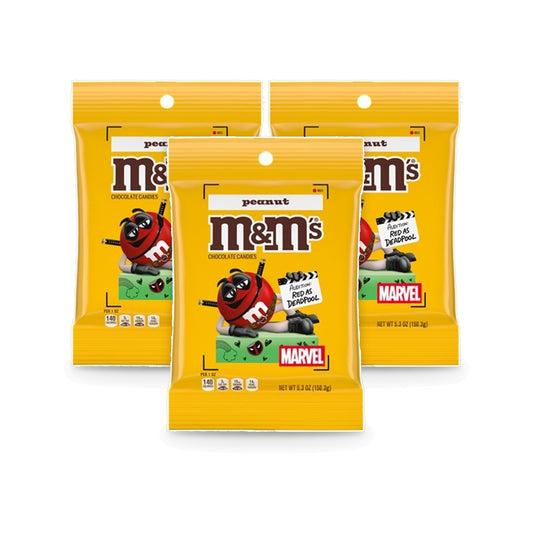 M&M's Limited Edition Marvel Peanut Peg Bag 5.3oz 3-Pack