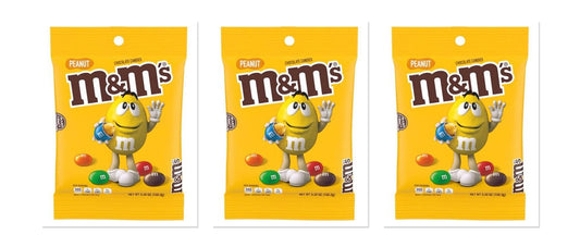 M&M's Peanut 5.3oz Peg Bag 3-Pack