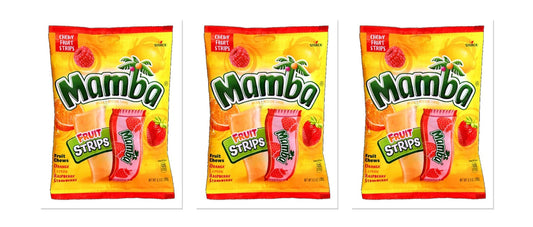 Mamba Fruit Strips 6.3oz Peg Bag 3-Pack