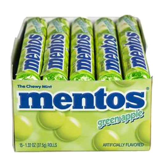 Mentos Green Apple Rolls 1.32oz — full package