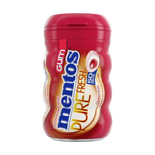 Mentos Pure Fresh Cinnamon Sugar-Free Gum 3.53oz Bottles (50 Pieces) single