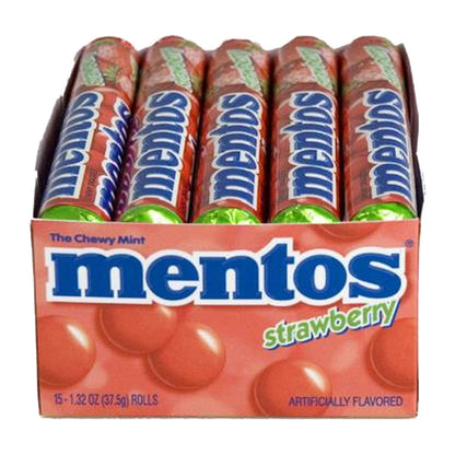 Mentos Strawberry Rolls 1.32oz — full package