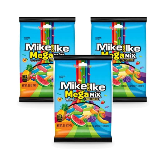 Mike and Ike Mega Mix 5oz Peg Bag 3-Pack