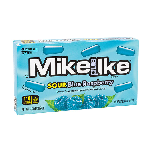 Mike and Ike Sour Blue Raspberry 4.25oz Theater Box single