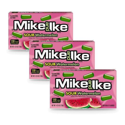 Mike and Ike Sour Watermelon 4.25oz Theater Box 3-Pack