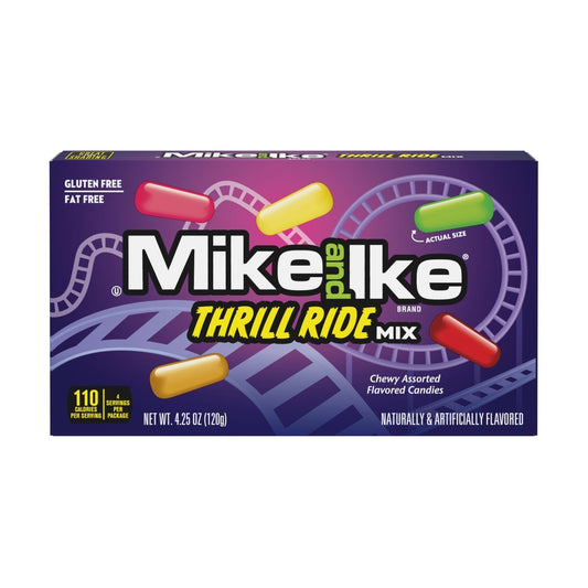 Mike and Ike Thrill Ride Mix 4.25oz Theater Boxes