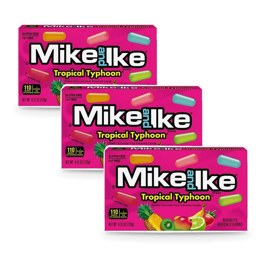 Mike and Ike TROPICAL TYPHOON 4.25OZ Theater Box 3-Pack