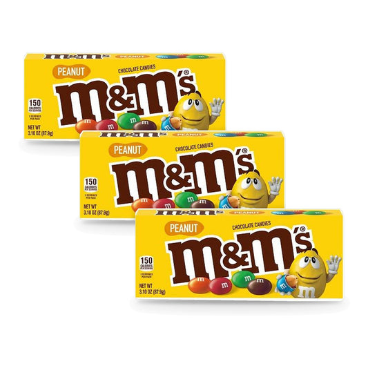 M&M's Peanut 3.1oz Theater Box 3-Pack