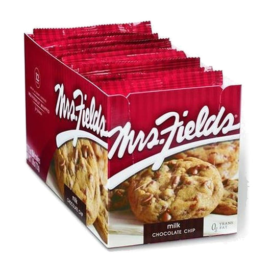 Mrs. Fields Milk Chocolate Chip Cookies 2.1oz 12ct pack — full package