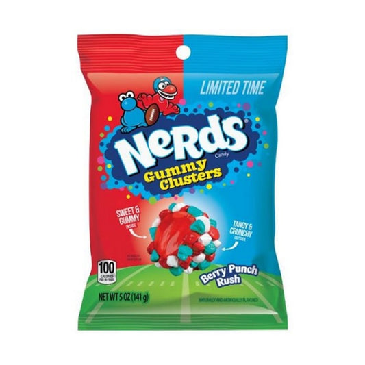 Nerds Gummy Clusters Berry Punch Rush 5oz Peg Bags