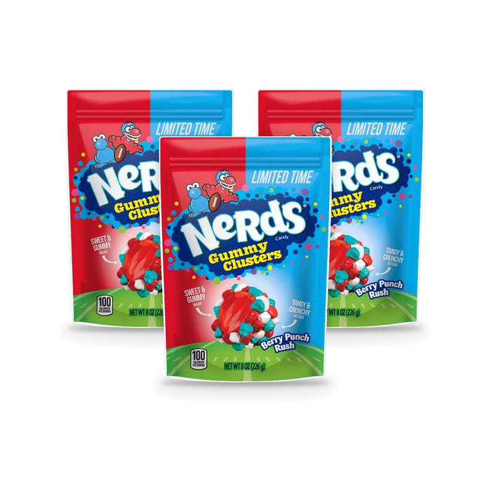 Nerds Gummy Clusters Berry Punch Rush 8oz Bags