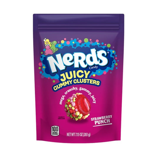 Nerds Juicy Gummy Clusters Strawberry Punch 7.15oz Bags