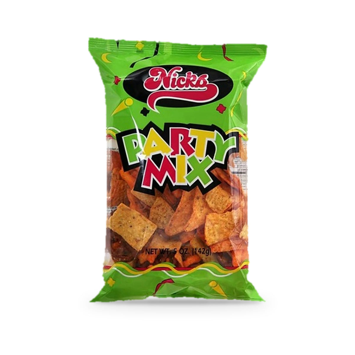 Nick's Party Mix 5oz Bag, front of bag