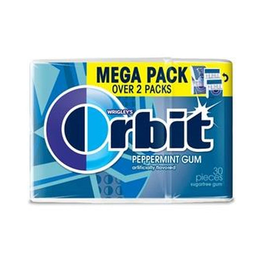 Orbit Peppermint Sugar-Free Gum Mega Packs (30 Pieces)