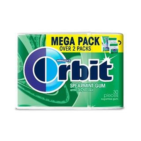 Orbit Spearmint Sugar-Free Gum Mega Packs (30 Pieces)