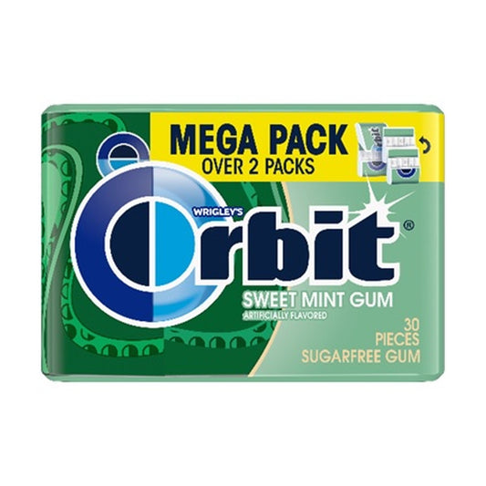 Orbit Sweet Mint Sugar-Free Gum Mega Packs (30 Pieces)