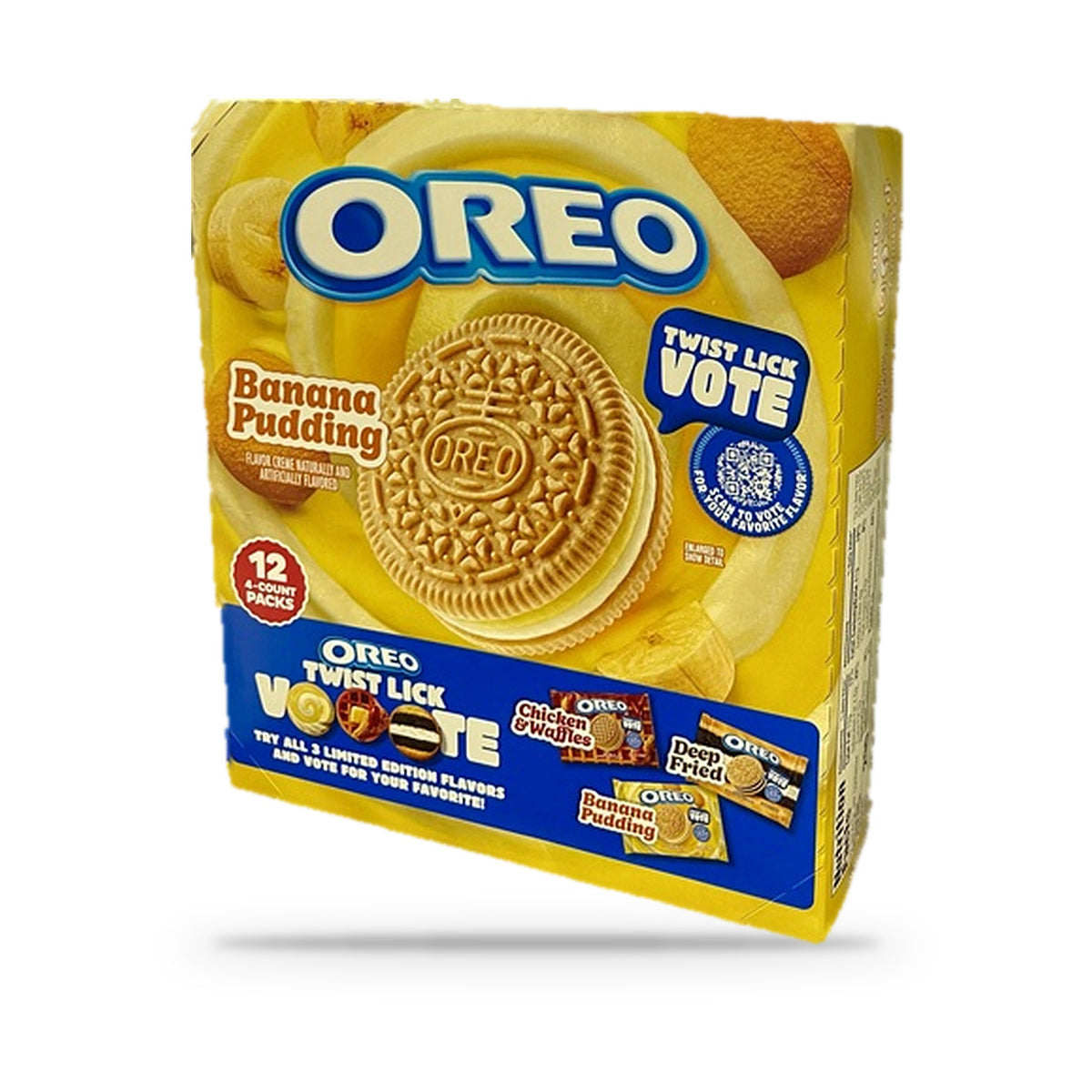 Oreo Banana Pudding Sandwich Cookies 2.04oz, box of 12 packs