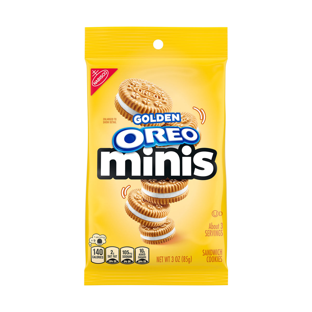 Oreo Golden Mini Cookies 3oz - single bag