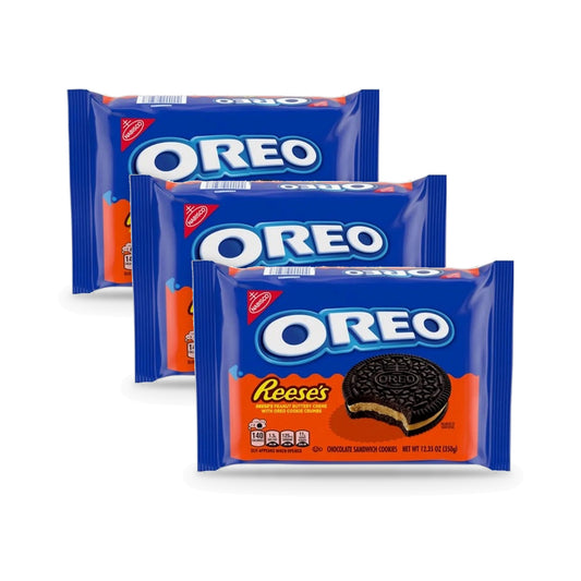 Oreo King Size Reese's Peanut Butter Creme 12.35oz - 3-Pack