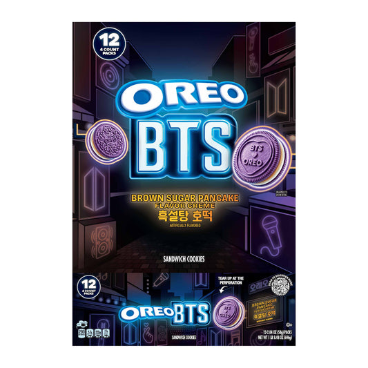 Oreo Limited Edition BTS Brown Sugar Pancake King Size 2.04oz 12ct, Box of 12