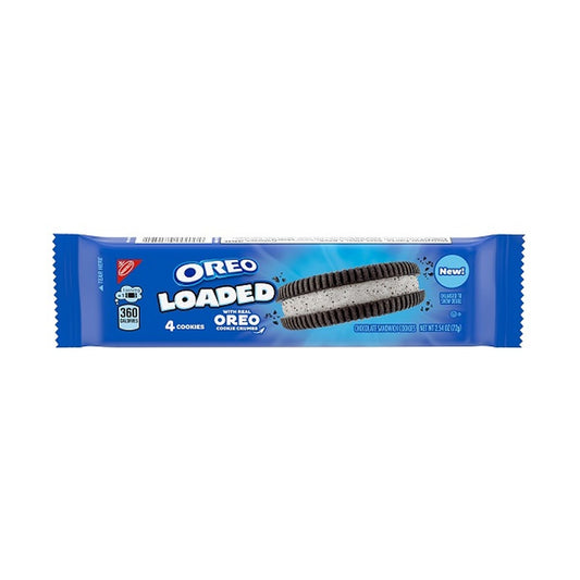 Oreo Loaded Chocolate Sandwich Cookies 2.54oz Packs