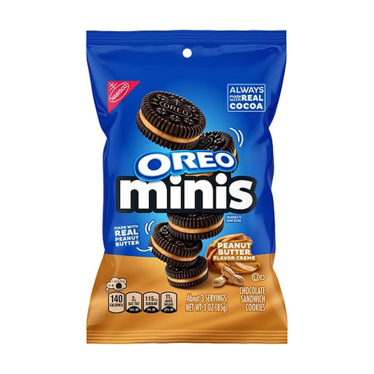 Oreo Mini Peanut Butter Creme Cookies 3oz Big Bags