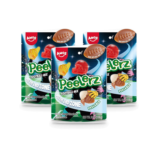 Peelerz Football Mix 6oz Peg Bags 3-Pack