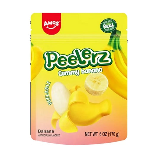 Peelerz Gummy Banana 6oz Peg Bags