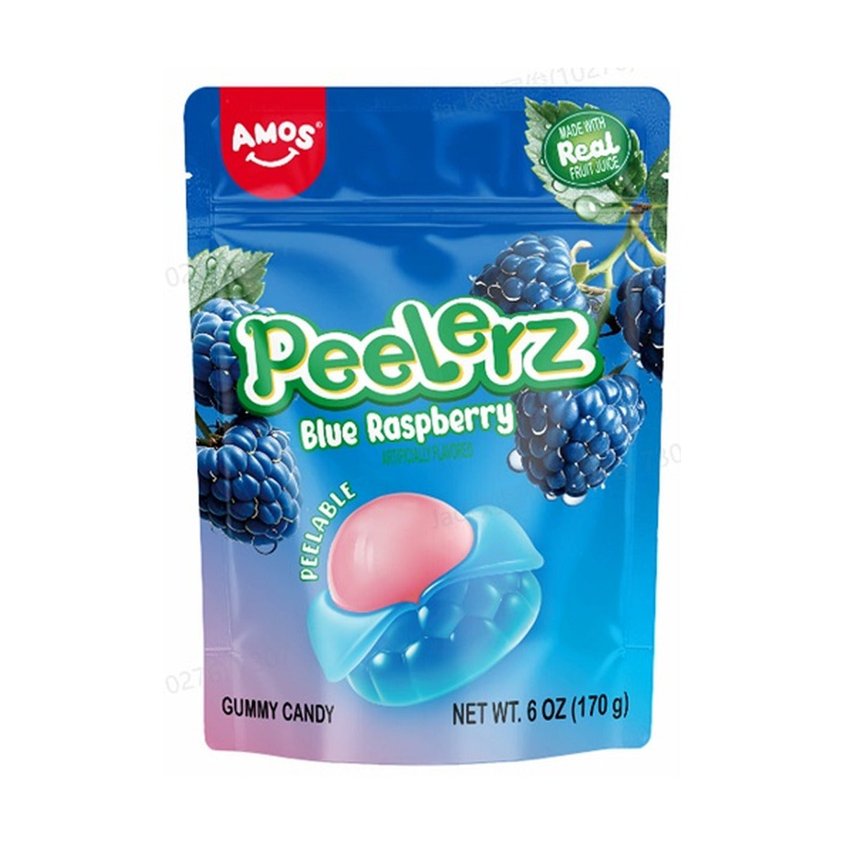 Peelerz Gummy Blue Raspberry 6oz Peg Bags