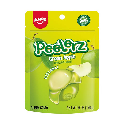 Peelerz Gummy Green Apple 6oz Peg Bags