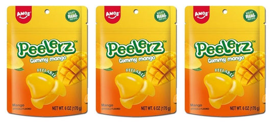 Peelerz Gummy Mango 6oz Peg Bags — 3-Pack