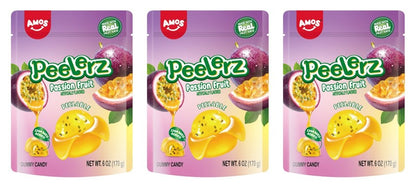 Peelerz Gummy Passion Fruit 6oz Peg Bags — 3-Pack