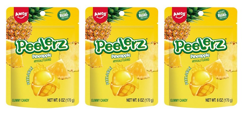 Peelerz Gummy Pineapple 6oz Peg Bags — 3-Pack