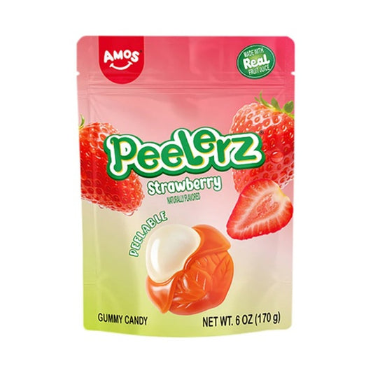 Peelerz Gummy Strawberry 6oz Peg Bags
