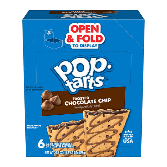 Pop-Tarts Frosted Chocolate Chip 3.67oz pack — full package