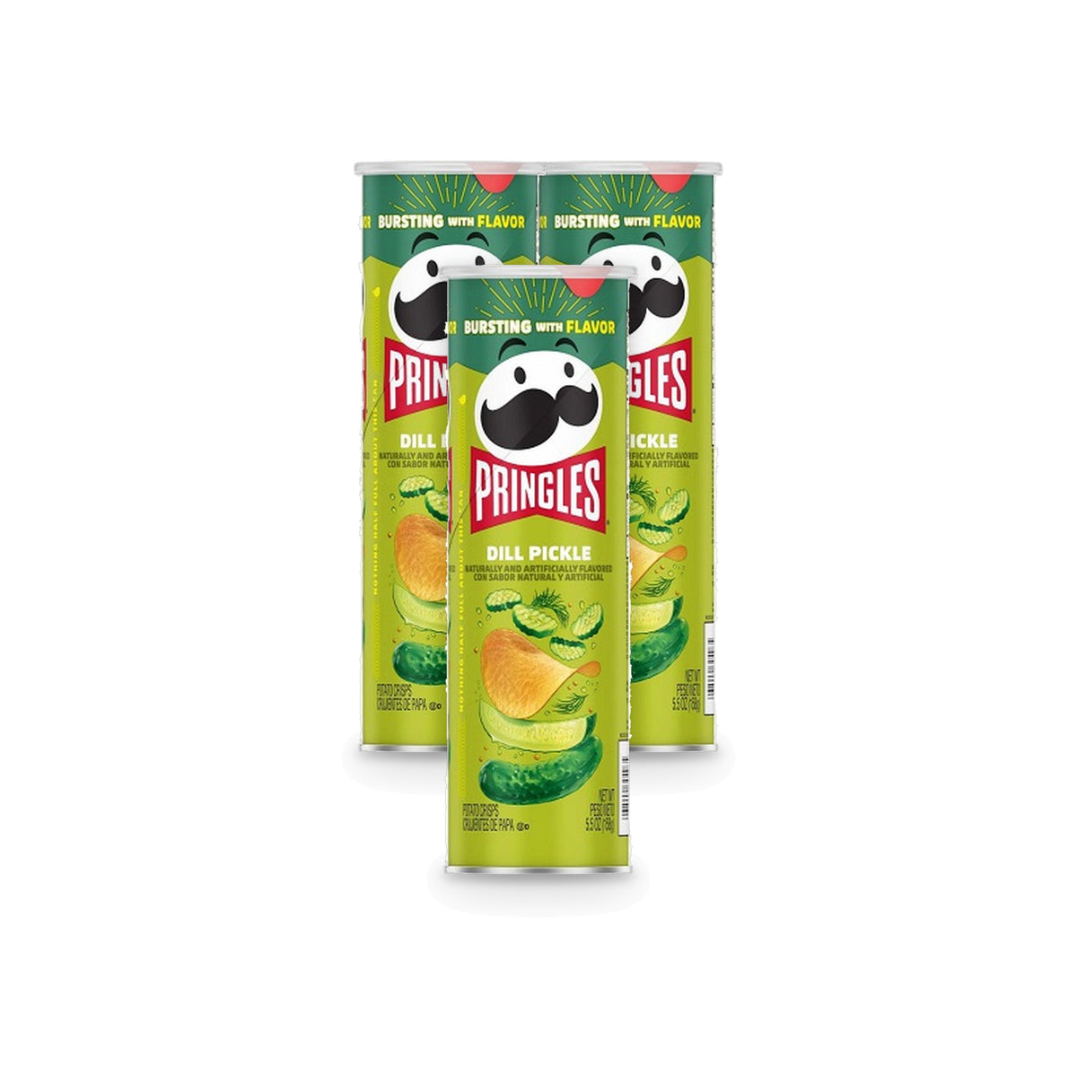 Pringles Dill Pickle 5.5oz 3-Pack