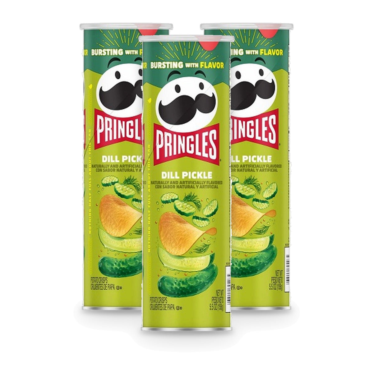 Pringles Dill Pickle 5.5oz 3-Pack