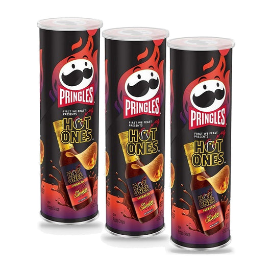 Pringles Hot Ones Barbacoa 5.5oz 3-Pack