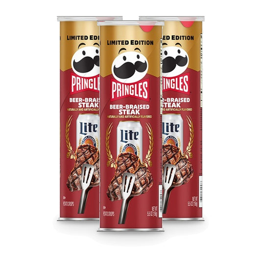 Pringles Miller Beer-Braised Steak Limited Edition 5.5oz 3-Pack