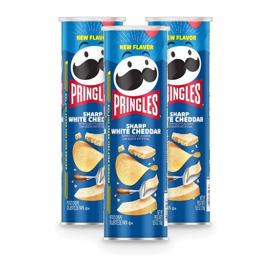 Pringles Sharp White Cheddar 5.5oz 3-Pack