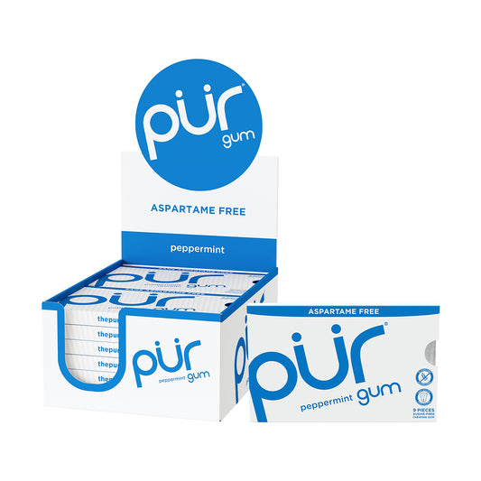 PUR Gum Peppermint 9pc 12ct box
