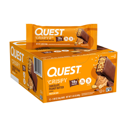 Quest Bar Crispy Chocolate Peanut Butter 1.9oz 12ct