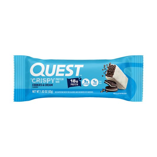 Quest Bar Crispy Cookies & Cream 1.83oz 12ct single