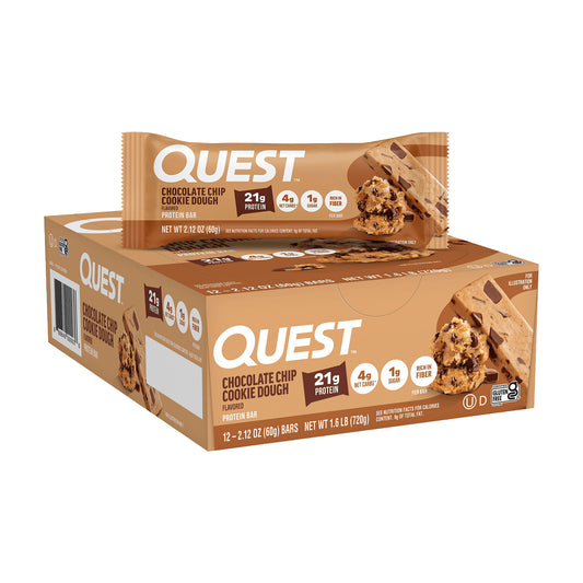 Quest Bar Original Chocolate Chip Cookie Dough 2.12oz 12ct