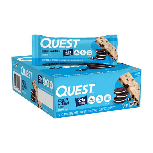 Quest Bar Original Cookies and Cream 2.12oz 12ct