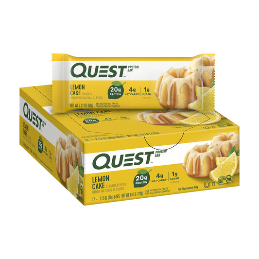 Quest Bar Original Lemon Cake 2.12oz 12ct