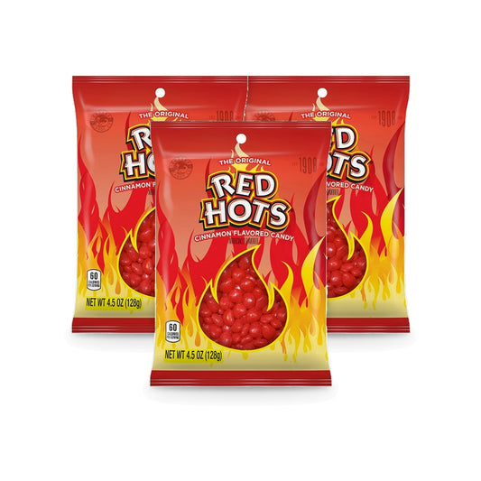 Red Hots Cinnamon 4.5oz Peg Bag 3-Pack