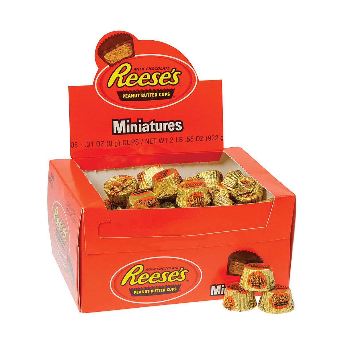Reese's Peanut Butter Cups Miniatures 0.31oz 105ct box