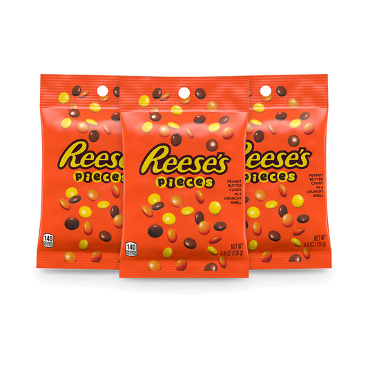 Reese's Pieces 4.8oz Peg Bag 3-pack